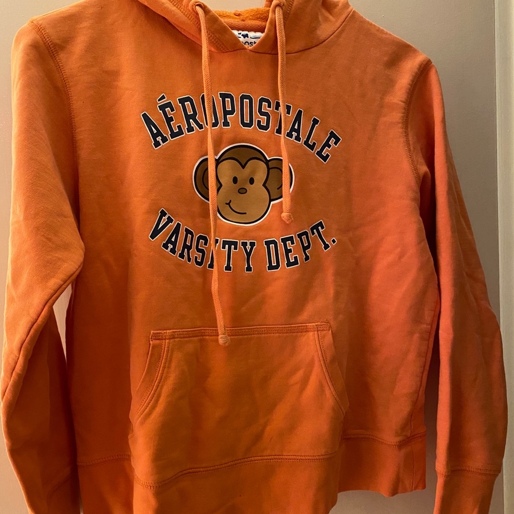 orange Aeropostale hoodie